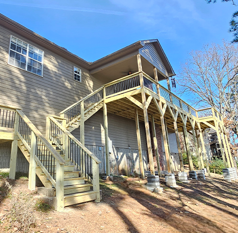 Marcus Haner deck project, front view